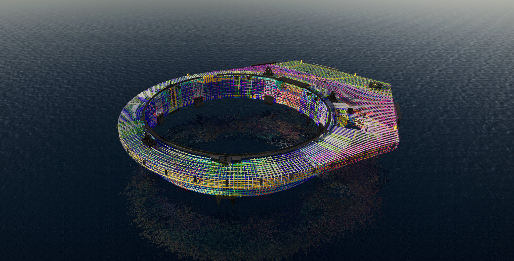 Offshore wind farm platform